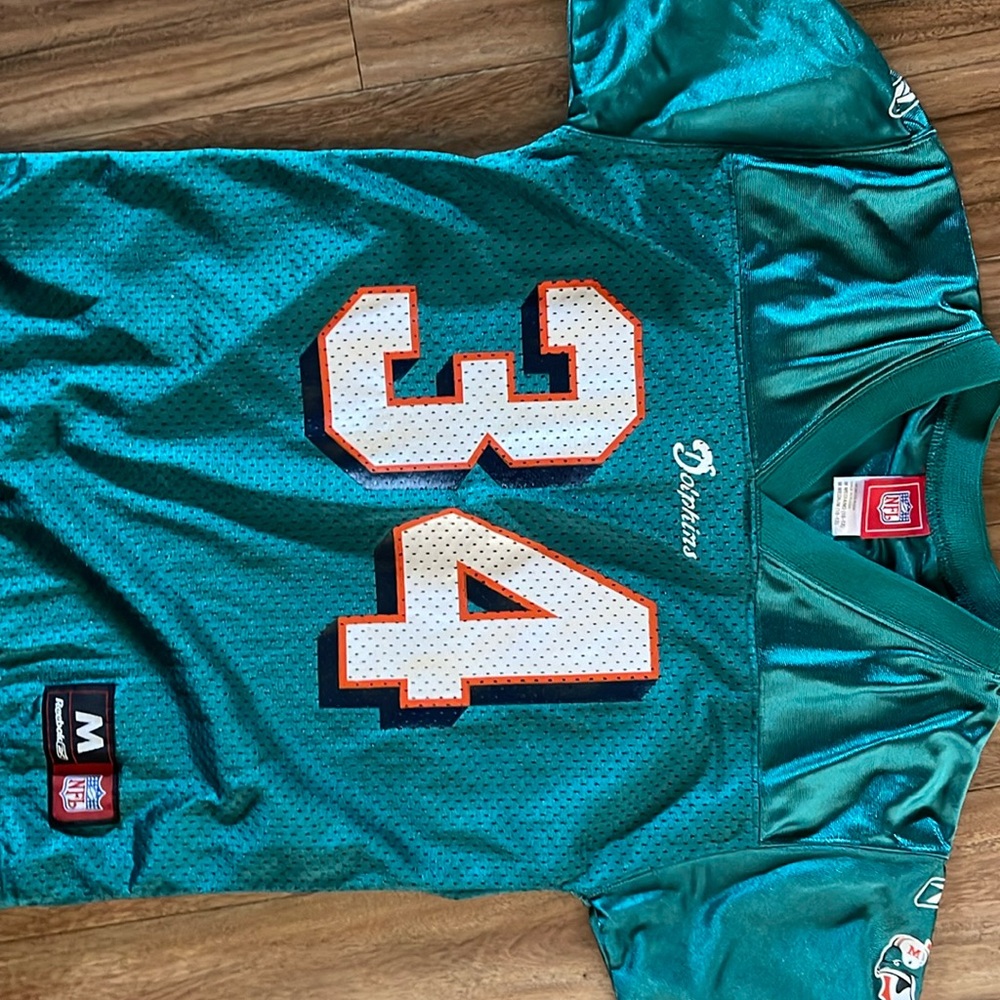 Ricky Williams vintage Miami dolphins jersey Reebok youth medium great cond.